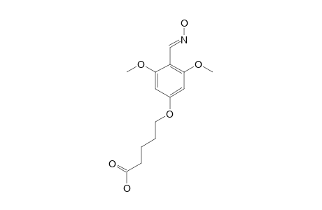 5-(4-HYDROXIMINOMETHYL-3,5-DIMETHOXYPHENOXY)-VALERIC-ACID