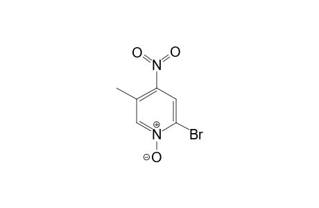 2-Bromanyl-5-methyl-4-nitro-1-oxidanidyl-pyridin-1-ium