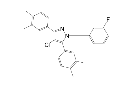 4-chloro-3,5-bis(3,4-dimethylphenyl)-1-(3-fluorophenyl)-1H-pyrazole
