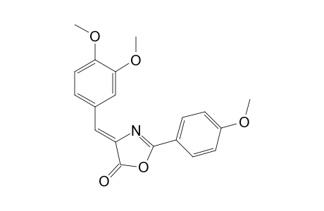 2-(p-Methoxyphenyl)-(4Z)-(3,4-dimethoxybenzylidene)-5(4H)-oxazolone