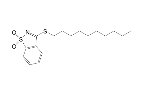 3-(decylthio)-1,2-benzisothiazole, 1,1-dioxide