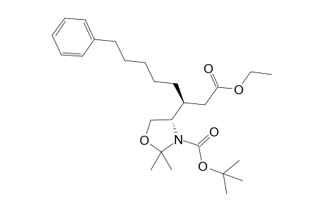 (4S,1'S)-(1'-Ethoxycarbonylmethyl-6'-phenylhexyl)-2,2-dimethyloxazolidine-3-carboxylic acid tert-butyl ester