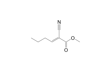 (E)-2-cyano-2-hexenoic acid methyl ester