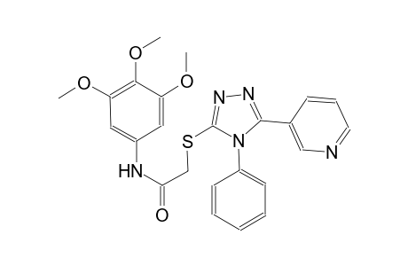 2-{[4-phenyl-5-(3-pyridinyl)-4H-1,2,4-triazol-3-yl]sulfanyl}-N-(3,4,5-trimethoxyphenyl)acetamide