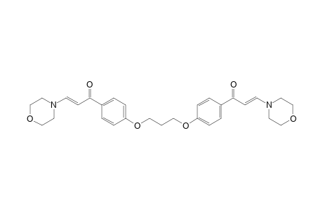 (E)-3-Morpholin-4-yl-1-(4-{3-[4-((E)-3-morpholin-4-yl-acryloyl)-phenoxy]-propoxy}-phenyl)-propenone