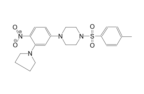 1-(4-Methylphenyl)sulfonyl-4-(4-nitro-3-pyrrolidin-1-yl-phenyl)piperazine