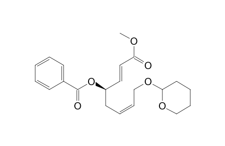 (1R)1-[2-(Methoxycarbonyl)-(Z)-vinyl]-5-[(tetrahydropyran-2-yl)oxy]pent-3(Z)-enyl Benzoate