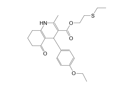 3-quinolinecarboxylic acid, 4-(4-ethoxyphenyl)-1,4,5,6,7,8-hexahydro-2-methyl-5-oxo-, 2-(ethylthio)ethyl ester