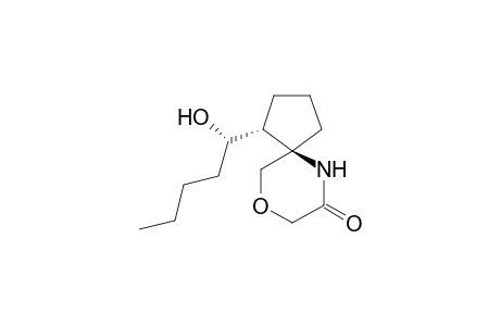 9-Oxa-6-azaspiro[4.5]decan-7-one, 1-(1-hydroxypentyl)-, [1.alpha.(S*),5.beta.]-(.+-.)-