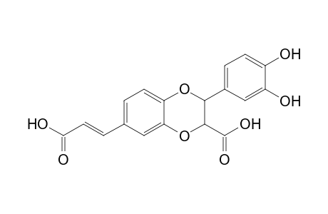 2-(3,4-Dihydroxyphenyl)-6-(2-carboxyethenyl)-1,4-benzodioxane-3-carboxylic acid