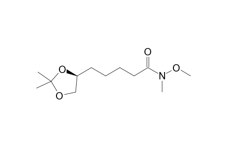 N-Methoxy-N-methyl-6,7-(isopropylidenedioxy)heptanamide