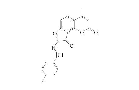 4-Methyl-8-(4'-methylphenylazo)-4-methyldihydrofuro[2,3-h]coumarin-9-one