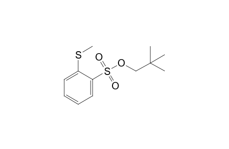 o-(methylthio)benzenesulfonic acid, neopentyl ester