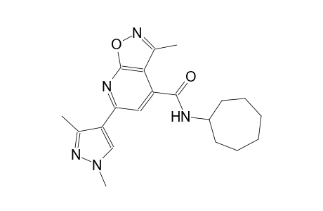 isoxazolo[5,4-b]pyridine-4-carboxamide, N-cycloheptyl-6-(1,3-dimethyl-1H-pyrazol-4-yl)-3-methyl-