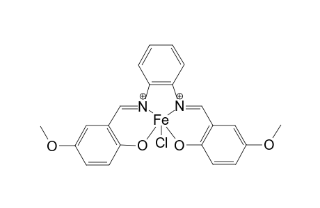 [N,N'-bis(salicylidene)-1,2-(5-methoxyphenylene)diaminechloro]iron(III) complex