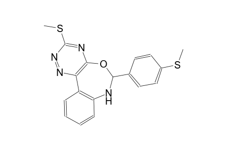 3-(methylsulfanyl)-6-[4-(methylsulfanyl)phenyl]-6,7-dihydro[1,2,4]triazino[5,6-d][3,1]benzoxazepine