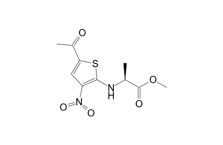 (2S)-Methyl 2-[(5-acetyl-3-nitro-2-thienyl)amino]propionate