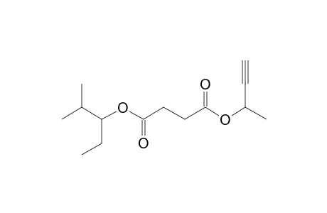 Succinic acid, but-3-yn-2-yl 2-methylpent-3-yl ester