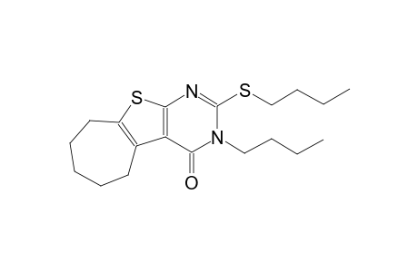 3-butyl-2-(butylsulfanyl)-3,5,6,7,8,9-hexahydro-4H-cyclohepta[4,5]thieno[2,3-d]pyrimidin-4-one