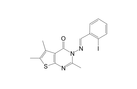 3-([(E)-(2-Iodophenyl)methylidene]amino)-2,5,6-trimethylthieno[2,3-d]pyrimidin-4(3H)-one