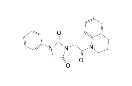 3-[2-(3,4-dihydro-1(2H)-quinolinyl)-2-oxoethyl]-1-phenyl-2,4-imidazolidinedione