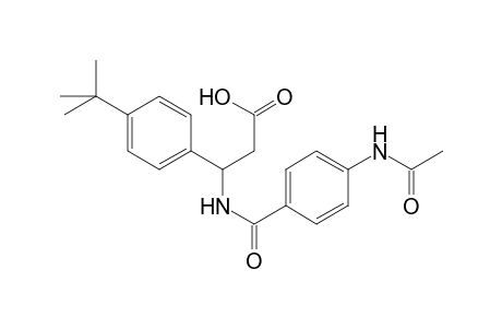 3-[(4-acetamidobenzoyl)amino]-3-(4-tert-butylphenyl)propanoic acid