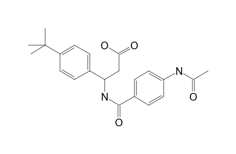 3-[(4-acetamidobenzoyl)amino]-3-(4-tert-butylphenyl)propanoic acid