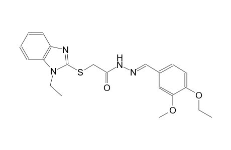 acetic acid, [(1-ethyl-1H-benzimidazol-2-yl)thio]-, 2-[(E)-(4-ethoxy-3-methoxyphenyl)methylidene]hydrazide