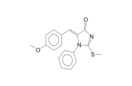 2-methylthio-5-(4-methoxybenzylidene)-2-imidazolin-4-one