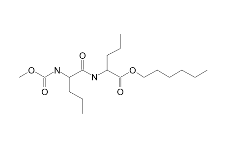 L-Norvalyl-L-norvaline, N-methoxycarbonyl-, hexyl ester