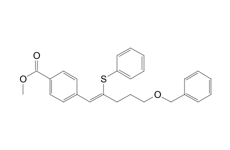 Methyl 4-[(Z)-5-(benzyloxy)-2-(phenylthio)-1-pentenyl]benzoate