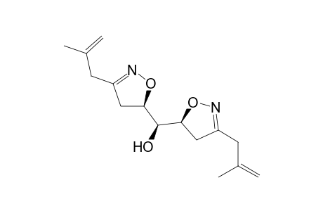 syn,syn-Bis[3,3-[di(isobut-2-en-1-yl)]-1,2-isoxazolin-5-yl]methanol