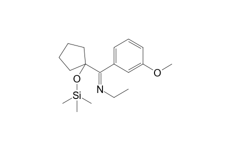 1-[Ethylimino-(3-methoxyphenyl)methyl]cyclopentanol TMS