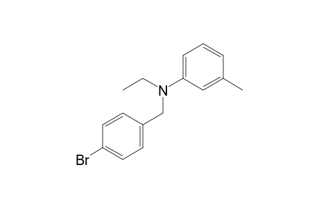 4-Bromobenzylamine, N-ethyl-N-(3-methylphenyl)-