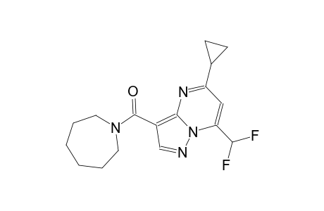 5-cyclopropyl-7-(difluoromethyl)-3-(hexahydro-1H-azepin-1-ylcarbonyl)pyrazolo[1,5-a]pyrimidine