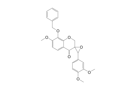 8-Benzyloxy-3'-(3,4-dimethoxyphenyl)-7-methoxyspiro[2,3-dihydro-4H-1-benzopyran-3,2'-oxiran]-4-one