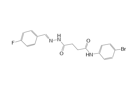 butanoic acid, 4-[(4-bromophenyl)amino]-4-oxo-, 2-[(E)-(4-fluorophenyl)methylidene]hydrazide