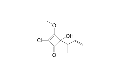 2-Chloro-4-hydroxy-3-methoxy-4-(1-methylallyl)cyclobut-2-en-1-one