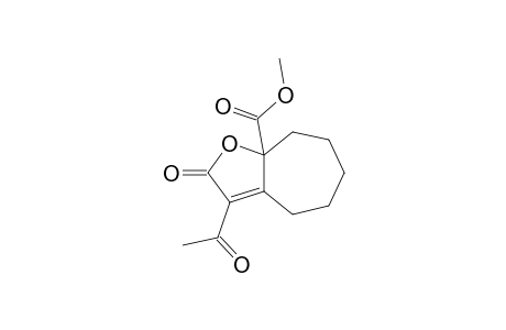 Methyl 3-Acetyl-2-oxo-4,5,6,7,8,8a-hexahydro-cyclohepta[b]furan-8a-carboxylate