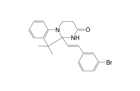 10a-[(E)-2-(3-bromophenyl)ethenyl]-10,10-dimethyl-3,4,10,10a-tetrahydropyrimido[1,2-a]indol-2(1H)-one