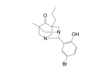 2-(5-bromo-2-hydroxyphenyl)-5-methyl-7-propyl-1,3-diazatricyclo[3.3.1.1~3,7~]decan-6-one