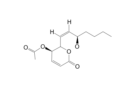 PECTINOLIDE-B;6S-[(3S-HYDROXY)-1-Z-HEPTENYL]-5S-ACETYLOXY-5,6-DIHYDRO-2H-PYRAN-3-ONE