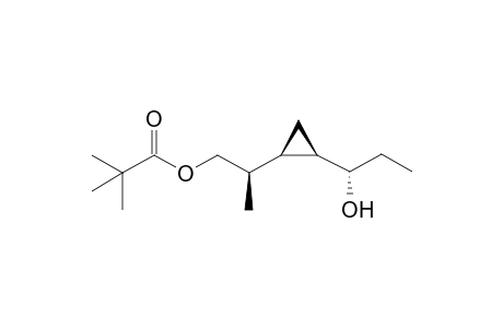 (2R*)-2-[(1R*,2R*)-2-((1S*)-1-Hydroxypropyl)cyclopropyl]propyl 2,2-dimethylpropanoate