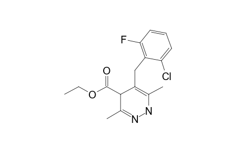 5-(2-chloro-6-fluoro-benzyl)-3,6-dimethyl-1,4-dihydropyridazine-4-carboxylic acid ethyl ester