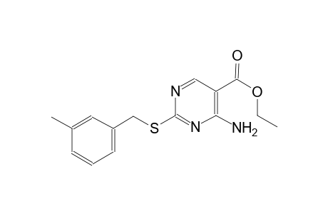 ethyl 4-amino-2-[(3-methylbenzyl)sulfanyl]-5-pyrimidinecarboxylate