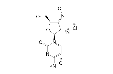 1-[2'-AMINO-2',3'-DIDEOXY-3'-(HYDROXYIMINO)-BETA-D-ERYTHRO-PENTOFURANOSYL]-CYTOSINE-DIHYDROCHLORIDE