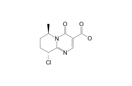 TRANS-9-CHLOR-6-METHYL-4-OXO-6,7,8,9-TETRAHYDRO-4H-PYRIDO-[1,2-A]-PYRIMIDIN-3-CARBONSAEURE