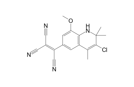 3-Chloro-8-methoxy-6-tricyanovinyl-1,2-dihydro-2,2,4-trimethylquinoline