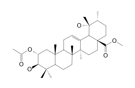 METHYL-2-ACETYL-TORMENTATE;METHYL-2-ALPHA-ACETOXY-3-BETA,19-ALPHA-DIHYDROXY-URS-12-EN-28-OATE