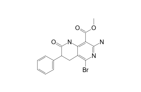 7-AMINO-5-BrOMO-1,2,3,4-TETRAHYDRO-8-METHOXYCARBONYL-3-PHENYL-1,6-NAPHTHYRIDIN-2-ONE